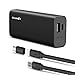 Type-C Power Bank, BlitzWolf 6700mAh USB C External Battery Dual Portable Charger PowerStorm with Micro Cable and Type-c Adapter 2.1A Input & 2.4A Output for Macbook, Nexus, OnePlus 2, iPhone and more