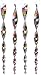 Bird Blinder Repellent Wind Twisting Scare Rods (15 inch Colored) (Set of 4)