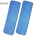 2 Microfiber Mop Pads Washable Commercial Quality, Replacement Refills for Velcro Style Flat Mops - Use Wet or Dry