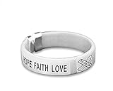 Lung Cancer Awareness White Ribbon Bracelet (Retail)