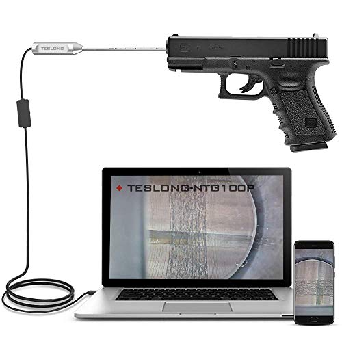 TESLONG Rigid Pistol Borescope, Gun Cleaning Camera with LED Lights and