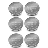 Panasonic CR2016-6 CR2016 3V Lithium Coin Battery (Pack of 6)