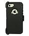 WallSkiN Turtle Series Cases for iPhone 7 / iPhone 8 (Only) Full Body Protection with Kickstand & Holster - Shadow (Black/Black)