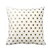 Gold Polka Dots Pattern Pillows Personalized 18x18 Inch Square Cotton Throw Pillow Case Decor Cushion Covers