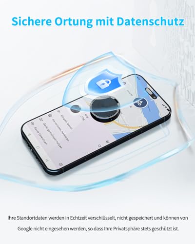 Tracker Android Smart Tag (Android Only) Key Finder Compatible with Google Find Hub App IP67 Tracker Tag Bluetooth KeyFinder for Suitcase/Luggage/Wallet