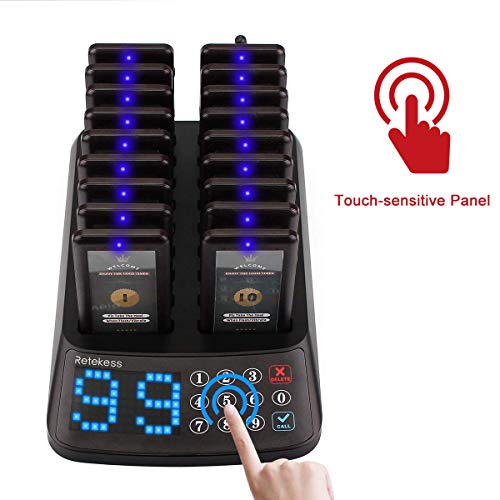 image for Retekess T115 Pager System Restaurant Pagers Waterproof Anti-Oil Max 9