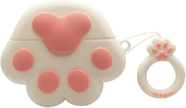 Amazon Airpods Pro Coque De Protection En Silicone Pour Airpods Pro 3 Motif Dessin Anime Patte De Chat Blanche Etuis Et Housses