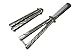 Icetek Sports Stainless Steel Metal Practice Training Trainer Butterfly Balisong Style Knife Comb Cool