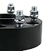 DCVAMOUS Black 5 Lug Hubcentric Wheel Spacers 5x5.5 with 14x1.5 Studs for 2012-2018 Dodge Ram 1500 (4PC, 2 Inch)