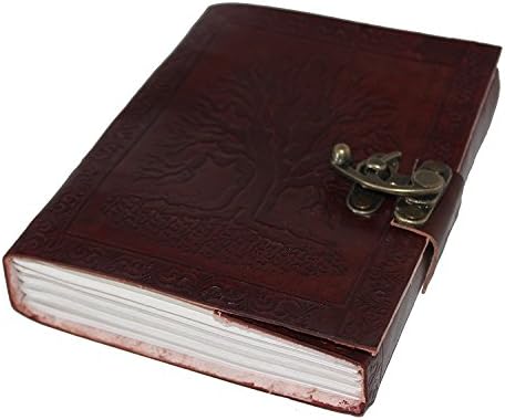 Large Tree of Life Leather Blank Book