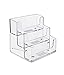 SOURCEONE.ORG 3 Pocket Premium Clear Acrylic Business Card Holder (1 Pack)