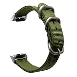 Gear S2 Watch Bands, ViCRiOR Nylon Ballistic Nato Woven Adjustable Replacement Watch Band Strap with Adapter Connector for Samsung Gear S2 SM-R720 & SM-R730 Smart Watch, Navy Green