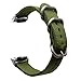 Gear S2 Watch Bands, ViCRiOR Nylon Ballistic NATO Woven Adjustable Replacement Watch Band Strap with Adapter Connector for Samsung Gear S2 SM-R720 & SM-R730 Smart Watch, Navy Green
