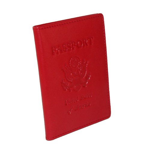 Cowhide nappa leather deluxe passport case ii color: re…