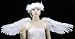 FashionWings (TM White Wide Spread Costume Feather Angel Wings Halo Adult Unisex