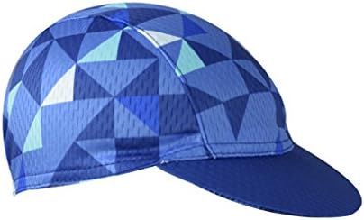 YIDUN Polyester Cycling Cap Sweat Wicking Blue Cubes