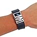 Premium Unisex Stainless Steel Fitbit Charge/Charge HR Slide on Accessory - The GEO Metal Cover to Protect and Cover Your Fitness Activity Tracker (Brushed Silver, Fitbit Charge)