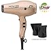 Parlux 385 Power Light Ceramic and Ionic Eco-friendly Professional Hair Dryer (Light Gold)