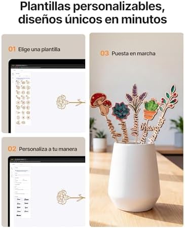 M2 Grabadora Láser 10W con Doble Cámara Integrada, Máquina de Grabado Láser Cerrada Clase 1 per Acrílico, Madera, Cuero y Contrachapado, Máquina de Manualidades DIY para Principiantes