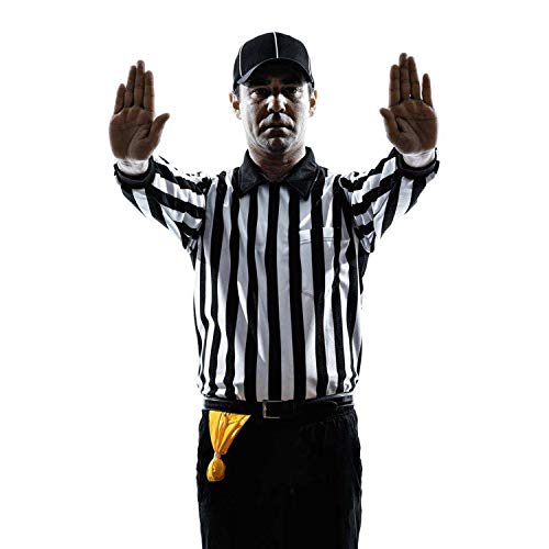 Alpurple 10 Packs Football Penalty &Challenge Flag-Football Referee Flag Tossing Flags Sports Fan Set for Party Accessory (Yellow)