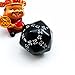 Complete Polyhedral Dice Set of 12pcs D3-D60 60 Sides and 50 Sides RPG Dice Set Opaque Black D3 D4 D6 D8 D10 D% D12 D20 D24 D30 D50 D60