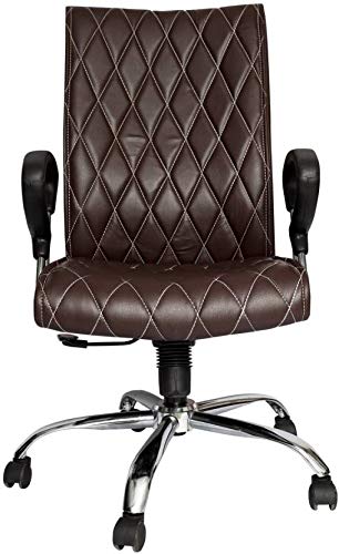 Dream & Design - High Back & Stylish Armrest for Executive | Boss Leatherette Office Executive Chair in Maroon Colour