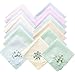 CoCoUSM Womens Handkerchiefs Lace Embroidered Cotton Handkerchiefs Bulk