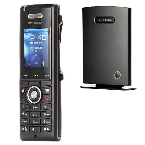 Fortinet FortiFone-870i / FON-870i-H Hybrid Cordless DECT Phone Handset Bundle with Base, Range up to 300m, 18 Hour Talk Time