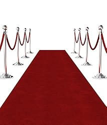Red Event Carpet Luxurious Quality Aisle Runner 4ft