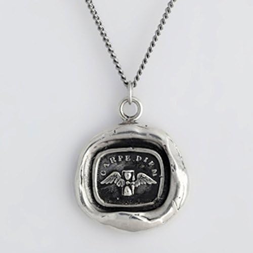 Pyrrha Design Carpe Diem Sterling Silver Talisman Necklace Pendant