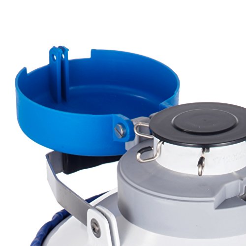 BestEquip Liquid Nitrogen Container 6L Liquid Nitrogen Storage Tank Static Cryogenic Container with 6 Canisters