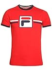 FILA VINTAGE Crew Neck T-Shirt | Chinese Red