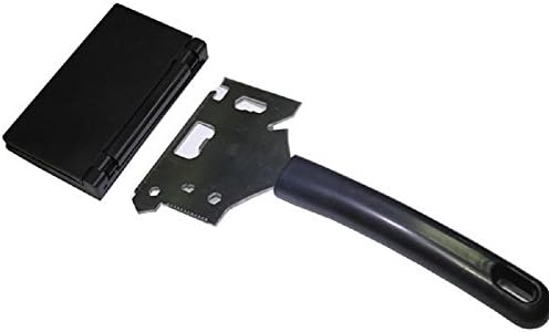 SOE 8 in 1 Snow Shovel Ice Scraper, Stainless Steel, Multi-function knife, Ruler, Wine opener with Anti-freeze Handle for Car Windshield and Window