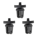 Tyoungg 3 Tripod Mount Adapters for Sony Action Cam AS100V AS30V Action Camera Mini - Gopro Mount to 1/4" Thread
