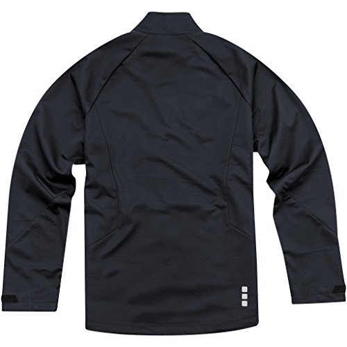 Elevate Mens Kaputar Softshell Jacket (L) (Solid Black) - Thumbnail 2