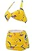 VOWSVOWS Women Fashion 50s Vintage Retro Floral Halter High Waist Bikini Swimsuit Swimwear