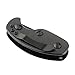 Aluminum Key Holder Clip Folder Multi-use EDC Pocket Tool EDC Gear (Black)