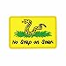 NEO Tactical Gear - No Step On Snek Yellow PVC Rubber Tactical Morale Patch - Hook Backed With Loop Fastener Backing Attachment