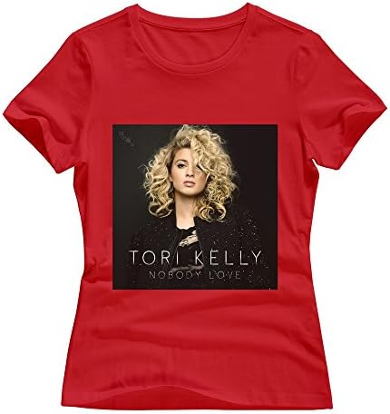Red Ninva Casual Tori Kelly T Shirts For Lady Size L