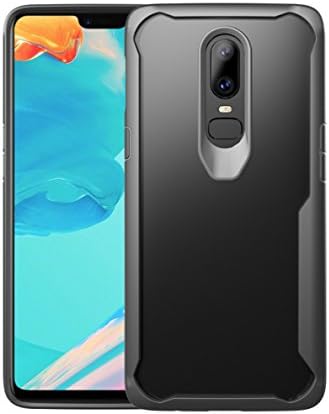 SOCINY Oneplus 6 protective case, shockproof TPU + transparent PC back cover in an all-inclusive shatter-proof thickening protective cover (for Oneplus 6, gray)