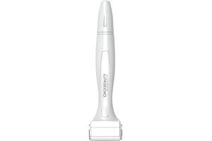 KOI BEAUTY Titanium Microneedle Derma Roller - Stamp Alternative - Microneedling Micro Needling for Face Body Scalp - Microneedling Roller for Men and Women - White