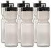 50 Strong Sports Squeeze Water Bottles - Set of 6 - Team Pack – 22 oz. BPA Free Bottle Easy Open Push/Pull Cap – Made in USA - Multiple Colors Available
