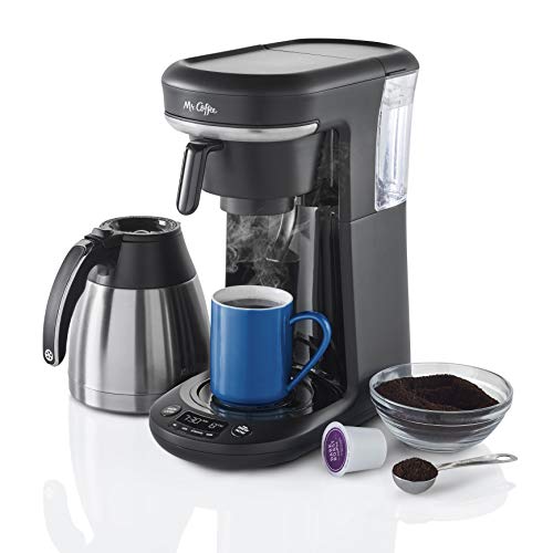 Mr. Coffee Coffee Maker, Programmable Coffee Machine for Single Serve