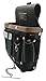 Leather Gold Heavy Duty Oil Tanned Electrician Tool Pouch 3401 with 10 Pockets (Black)