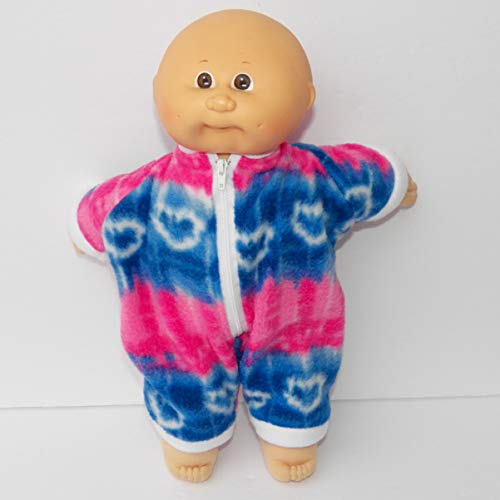 Cabbage Patch Doll Clothes Fits 14" Girl or Preemie Includes One Blue and Pink Tye Dye Heart Romper - NO DOLL