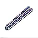Unho BALISONG Practice Knife Trainer Multicolored Training Dull Knife (No Offensive Blade)