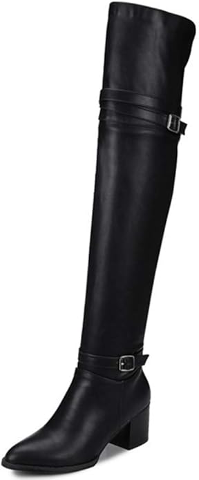 wide leg over knee high boots