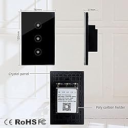 WiFi Smart Wall Touch Light Switch Glass Panel