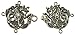Celtic Seahorse Cloak or Cape Clasp - Pewter