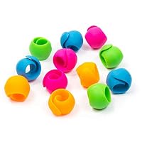 RG51TQ61b 24/48/60/100 Pcs Peels Thread Spool Huggers to Prevent Thread Unwinding and Keep Thread Tails Under Control,Silicone Random Color 60pcs